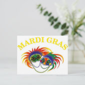 Carte Postale Masque Mardi Gras (Debout devant)