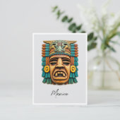 Carte Postale Masque maya Voyage Mexique (Debout devant)