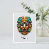 Carte Postale Masque maya Voyage Mexique (Debout devant)