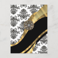 Masque noir et blanc, bijou faux