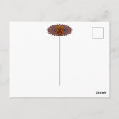 Carte Postale Masque rituel du roi guerrier tribal (Dos)