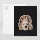 Carte Postale Masque tragique (Devant / Derrière)