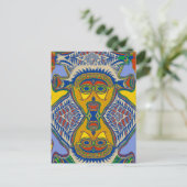 Carte Postale Masque tribal Shaman (Debout devant)