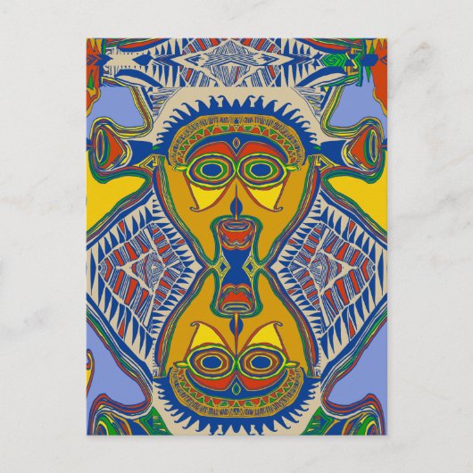 Carte Postale Masque tribal Shaman (Devant)