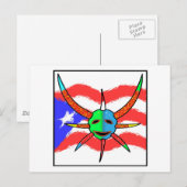 Carte Postale masque vejigante (Devant / Derrière)