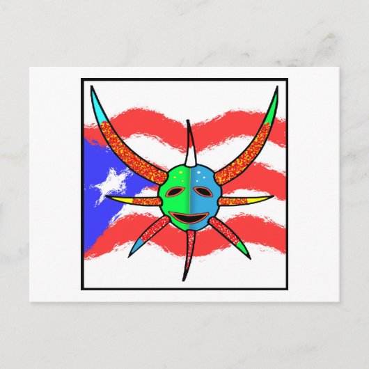 Carte Postale masque vejigante (Devant)