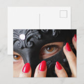 Carte Postale Masque vénitien (Devant / Derrière)