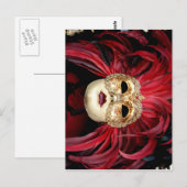 Carte postale Masque vénitien (Devant / Derrière)