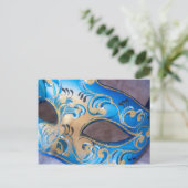 Carte Postale Masque vénitien 2 (Debout devant)