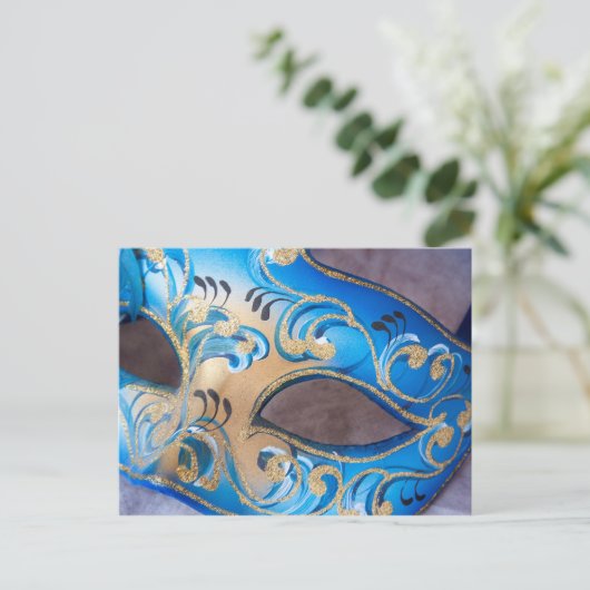 Carte Postale Masque vénitien 2 (Debout devant)