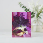 Carte Postale Masque violet (Debout devant)