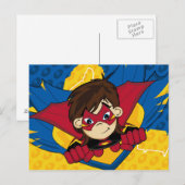 Carte postale Masquée Superhero (Devant / Derrière)