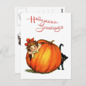 Carte Postale Masquer et rechercher l'Halloween (Devant / Derrière)