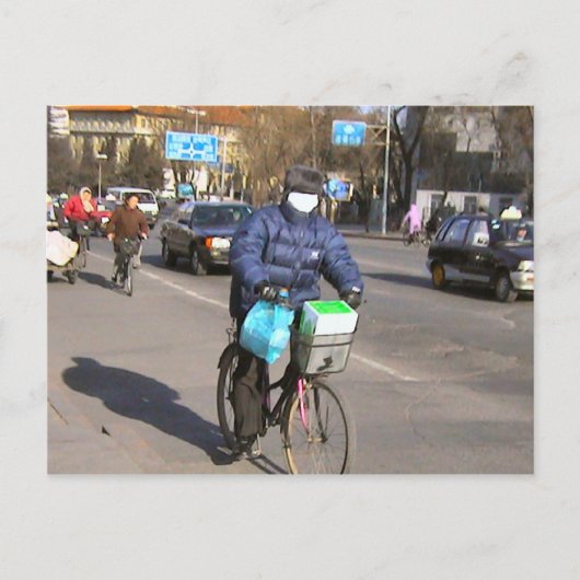 Carte Postale Masquer la pollution (Devant)