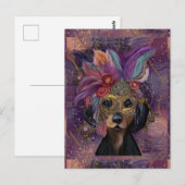 CARTE POSTALE MASQUERADE DOXIE ART (Devant / Derrière)