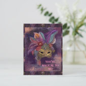 CARTE POSTALE MASQUERADE VENICE ART (Debout devant)