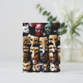 Carte Postale Masques de carnaval (Debout devant)