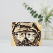 Carte Postale Masques de Carnaval de Venise (Debout devant)