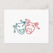 Carte Postale Masques dramatiques (Devant)