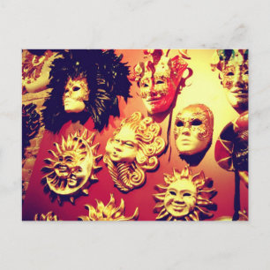 Carte Postale Masques du Carnaval de Venise