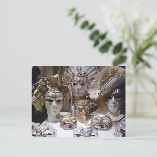Carte Postale Masques du Carnaval de Venise (Debout devant)