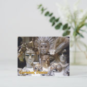 Carte Postale Masques du Carnaval de Venise (Debout devant)