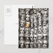 Carte Postale Masques Mardi Gras (Devant / Derrière)