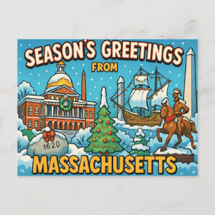 Carte postale MASSACHUSETTS