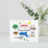 Carte postale Massachusetts (Debout devant)