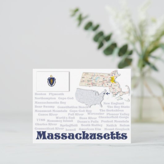 Carte postale "Massachusetts" (Debout devant)