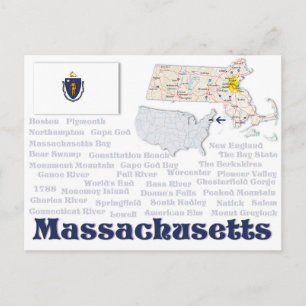 Carte postale "Massachusetts"