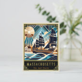 Carte Postale Massachusetts | Art déco (Debout devant)