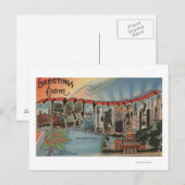 Carte Postale Massachusetts (Capitale d'Etat/Fleur) (Devant / Derrière)