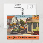 Carte Postale Massachusetts, Commercial St. Provincetown (Devant / Derrière)