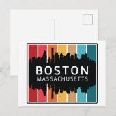 Carte Postale Massachusetts de Boston (Devant / Derrière)