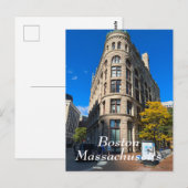 Carte Postale Massachusetts de Boston (Devant / Derrière)