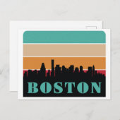 Carte Postale Massachusetts de Boston (Devant / Derrière)
