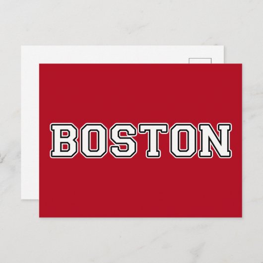 Carte Postale Massachusetts de Boston (Devant / Derrière)