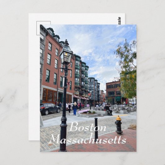Carte Postale Massachusetts de Boston (Devant / Derrière)