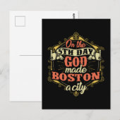 Carte Postale Massachusetts de Boston (Devant / Derrière)