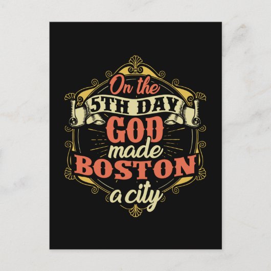 Carte Postale Massachusetts de Boston (Devant)