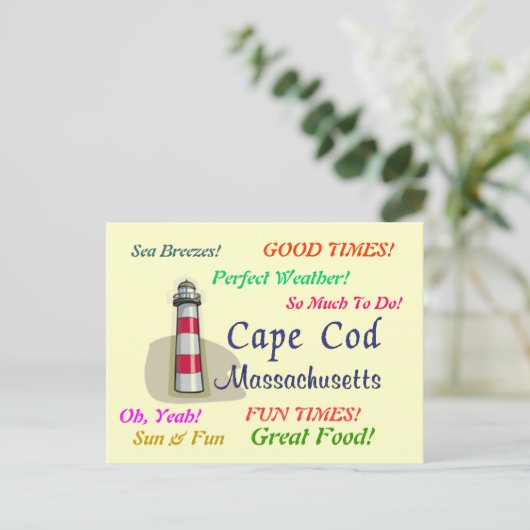 Carte Postale Massachusetts de Cape Cod (Debout devant)