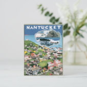 Carte Postale Massachusetts de Nantucket vintage (Debout devant)