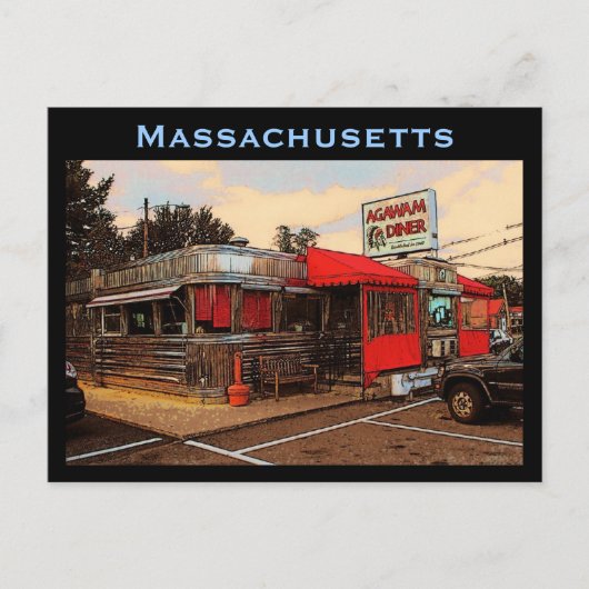 Carte postale Massachusetts Diner (Devant)