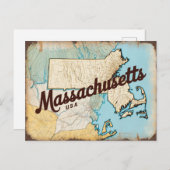 Carte Postale Massachusetts, États-Unis (Devant / Derrière)