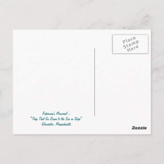 Carte Postale Massachusetts, Gloucester - (Dos)