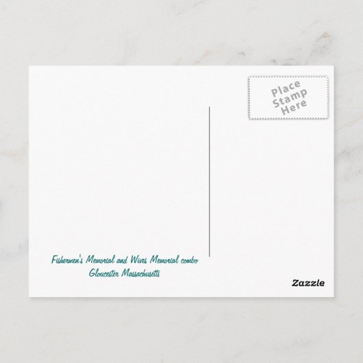 Carte Postale Massachusetts, Gloucester - (Dos)