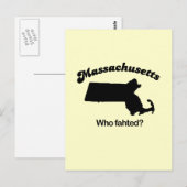 Carte Postale Massachusetts Motto - Qui a trouvé ? (Devant / Derrière)