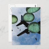 Carte Postale Massachusetts, Parachutes, U.S Army (Devant / Derrière)