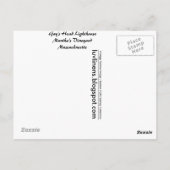 Carte Postale Massachusetts, phare de Gay's Head (Dos)